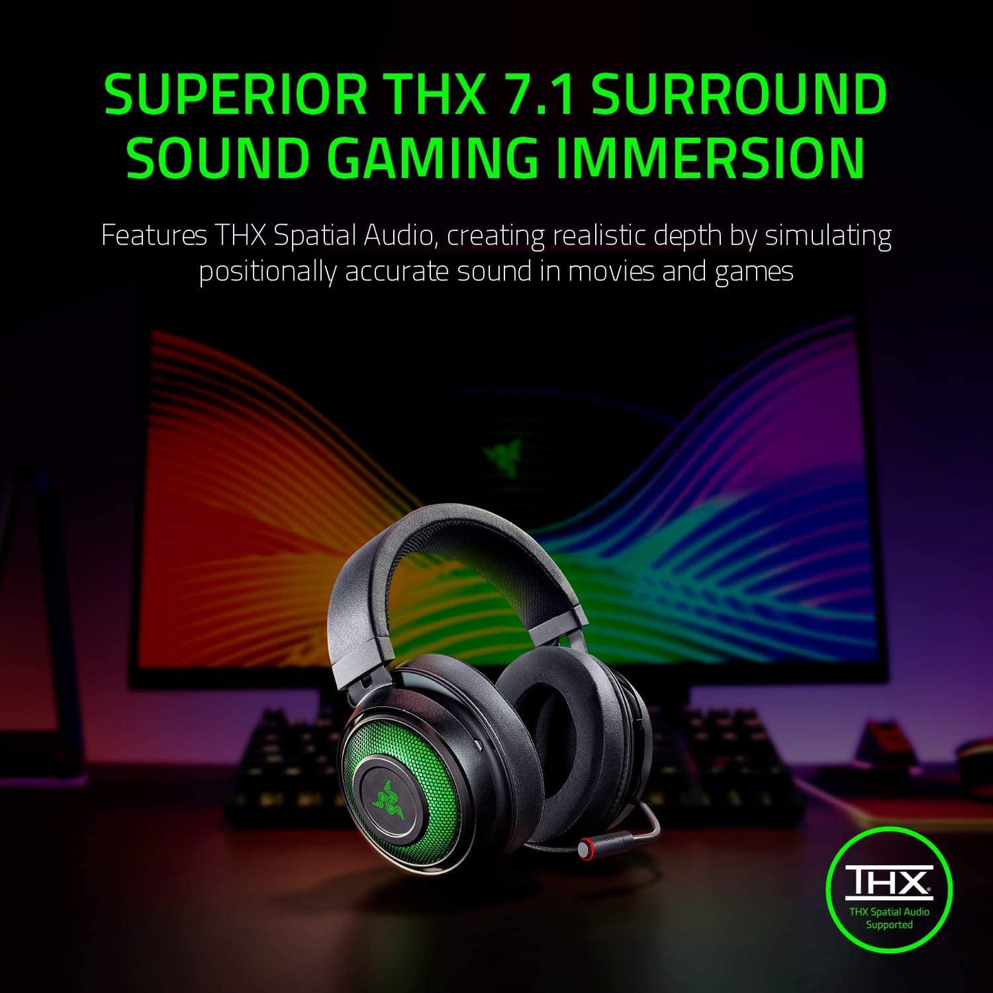 Kraken Ultimate RGB USB Gaming Headset + Base Station V2 Chroma Bundle: Classic Black