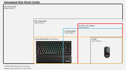 Large Gaming Mouse Mat/Pad - Stealth Edition - Stitched Edges, Black Cloth Mousepad | 11"X13" (G-L-Stealth)